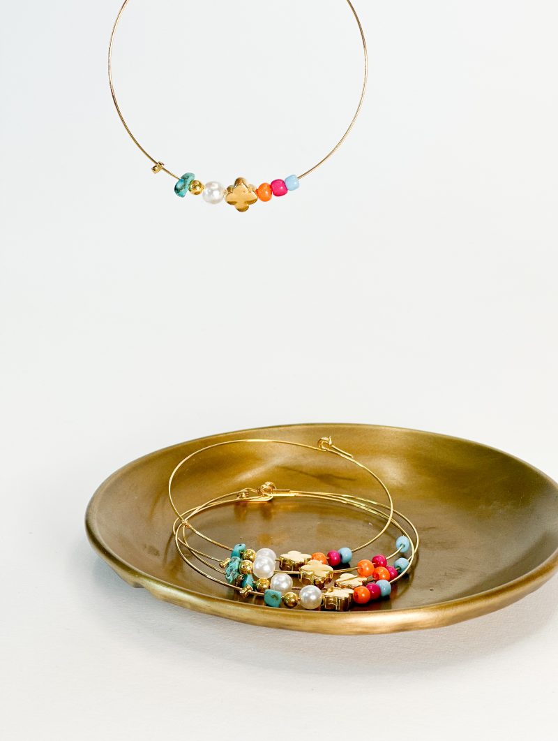 CELFIE CO - Μαρτυρικό βραχιόλι με χρωματιστές χάντρες miyuki και σταυρό