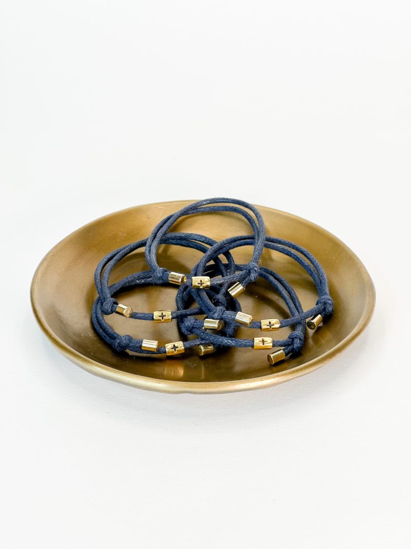 Μαρτυρικό βραχιόλι σε μπλε απόχρωση με σταυρό