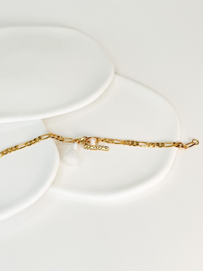 CELFIE CO - Βραχιολάκι για την μαμά με φουντάκι και αλυσίδα.