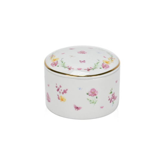 Μπιζουτιέρα από πορσελάνη pink fleur