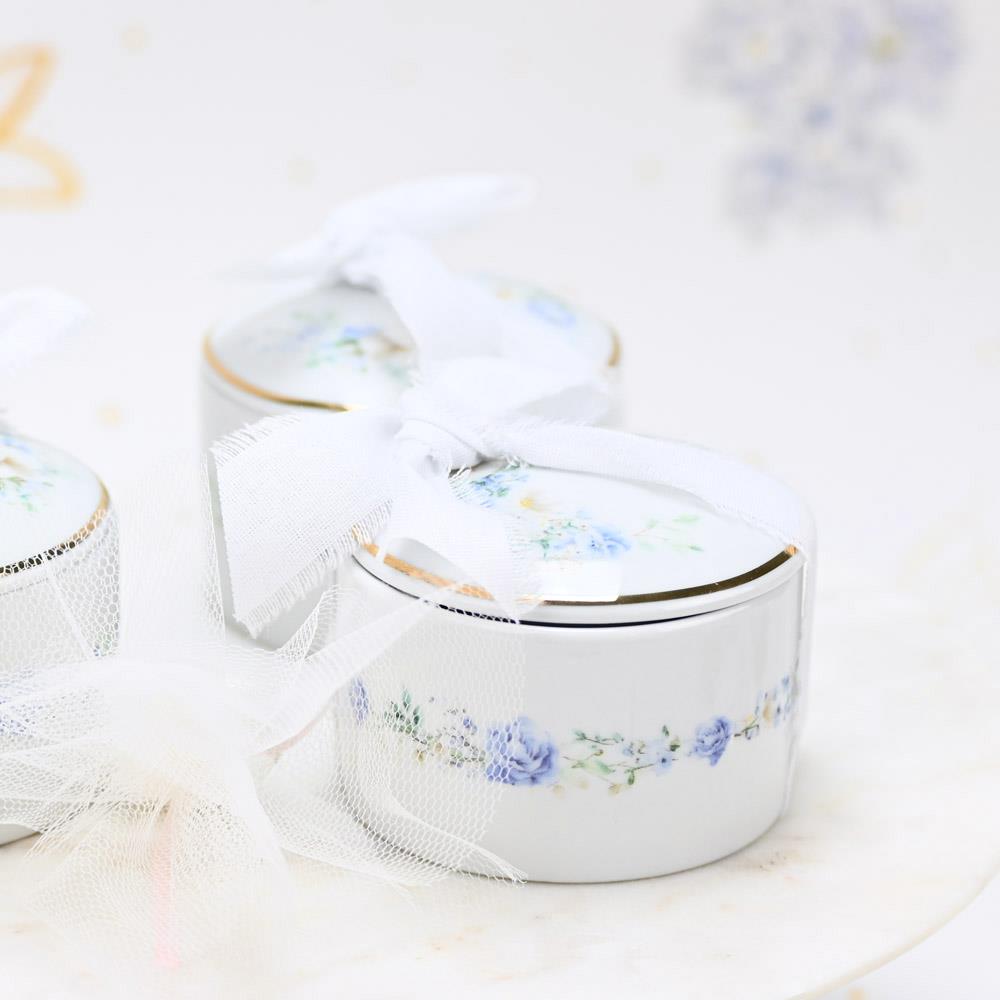 SOAP TALES - Μπιζουτιέρα από πορσελάνη blue fleur