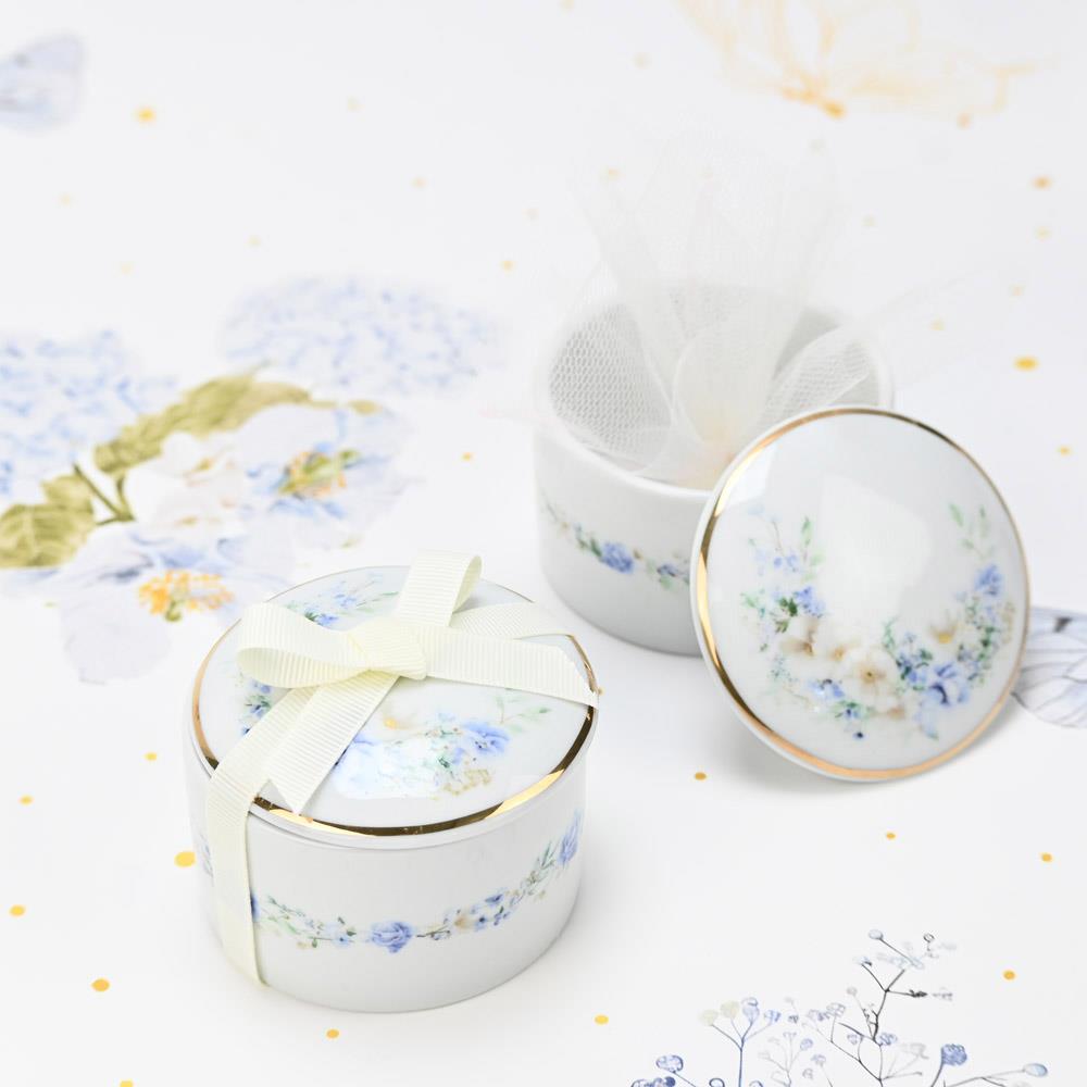 SOAP TALES - Μπιζουτιέρα από πορσελάνη blue fleur