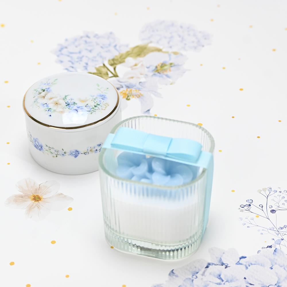 SOAP TALES - Μπιζουτιέρα από πορσελάνη blue fleur