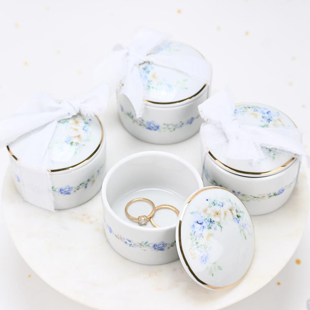 SOAP TALES - Μπιζουτιέρα από πορσελάνη blue fleur