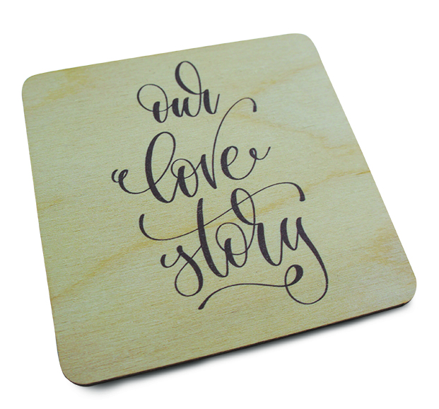 TWENTY 2 TWINS - Ξύλινο Σουβέρ 10x10