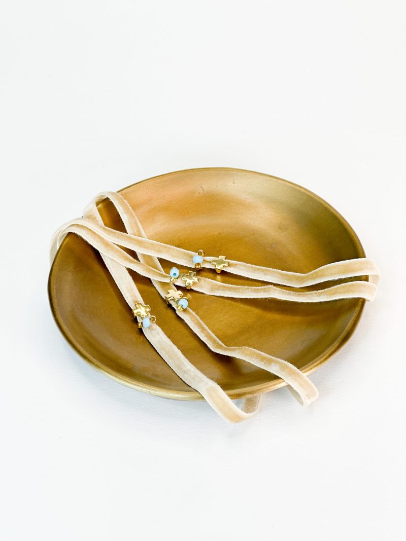 CELFIE CO -  L71 Μαρτυρικό Bραχιόλι Mε Bελούδινο Kορδόνι