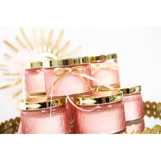 SOAP TALES - Κερί Cherry σε φοντανιέρα με χρυσό καπάκι