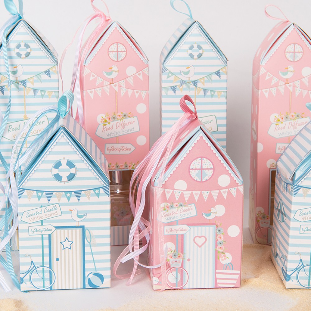 Κερί σπιτάκι με θέμα παραλία