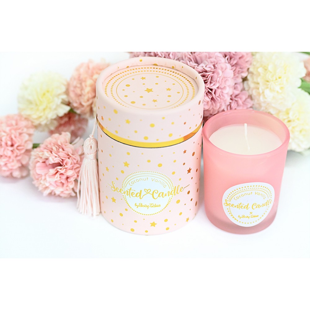 SOAP TALES - Κερί Ροζ Χρυσό Coconut vanilla