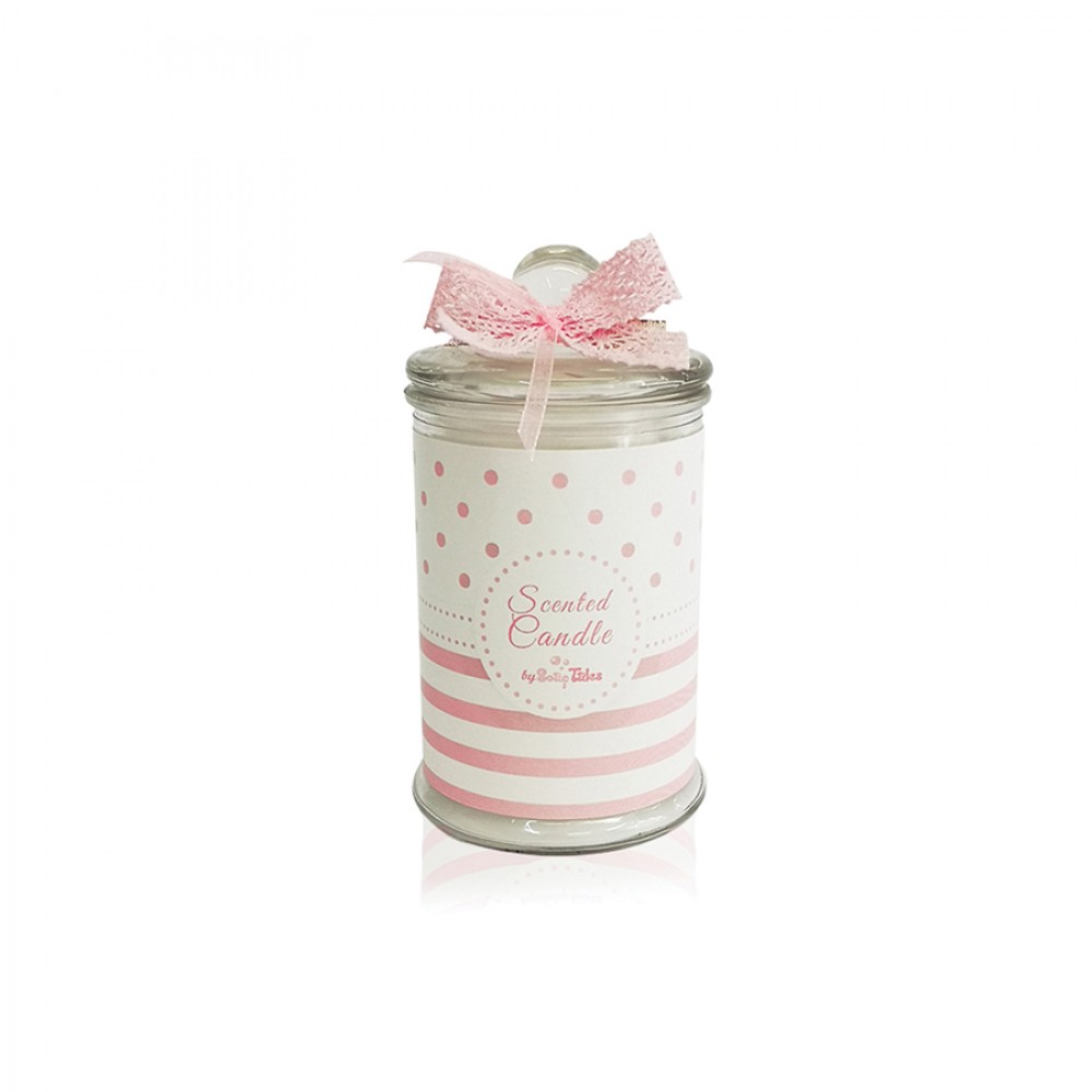 Κερί Ροζ Ριγέ Πουά