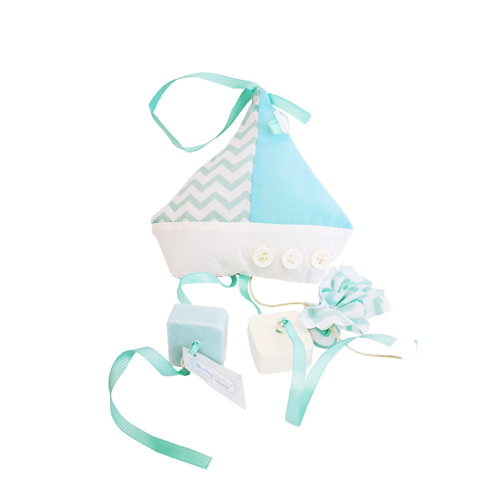 Κρεμαστό Υφασμάτινο Καραβάκι Με Σαπουνάκια