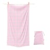 SOAP TALES - Πετσέτα θαλάσσης ροζ καρό