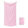 SOAP TALES - Πετσέτα θαλάσσης ροζ πουά
