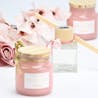 SOAP TALES - Κερί ροζ floral chic με ξύλινο καπάκι