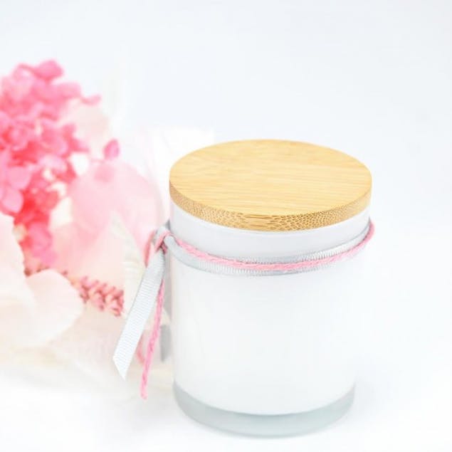 SOAP TALES - Κερί λευκό με ξύλινο καπάκι flower garden