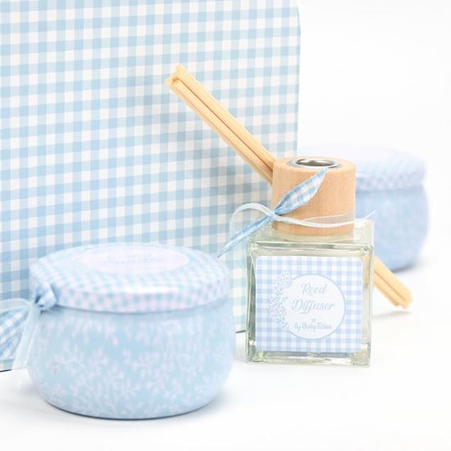 SOAP TALES - Κερί σιέλ μεταλλικό light cotton