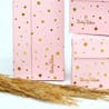 SOAP TALES - Βαλιτσάκι ροζ χρυσό με αστεράκια και πουά