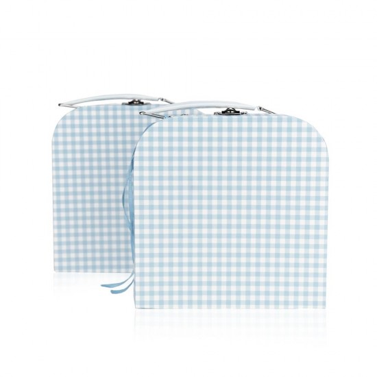 Βαλιτσάκι σιελ καρό