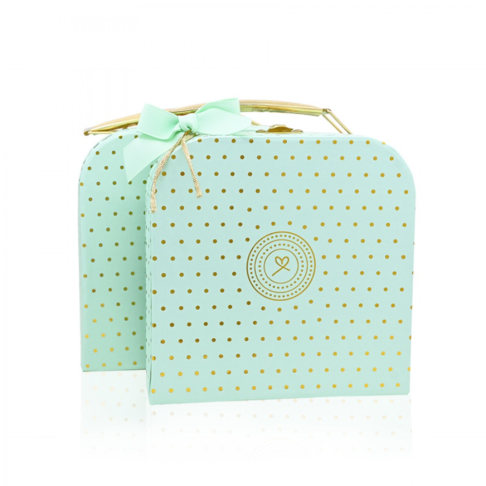 Βαλιτσάκι Βεραμάν Χρυσό Πουά 