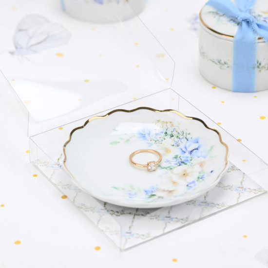 SOAP TALES - Πιατάκι πορσελάνη blue fleur