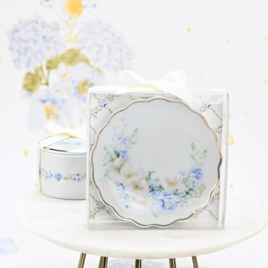 SOAP TALES - Πιατάκι πορσελάνη blue fleur