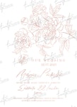 Προσκλητήριο Γάμου ''Paeonia Flowers''