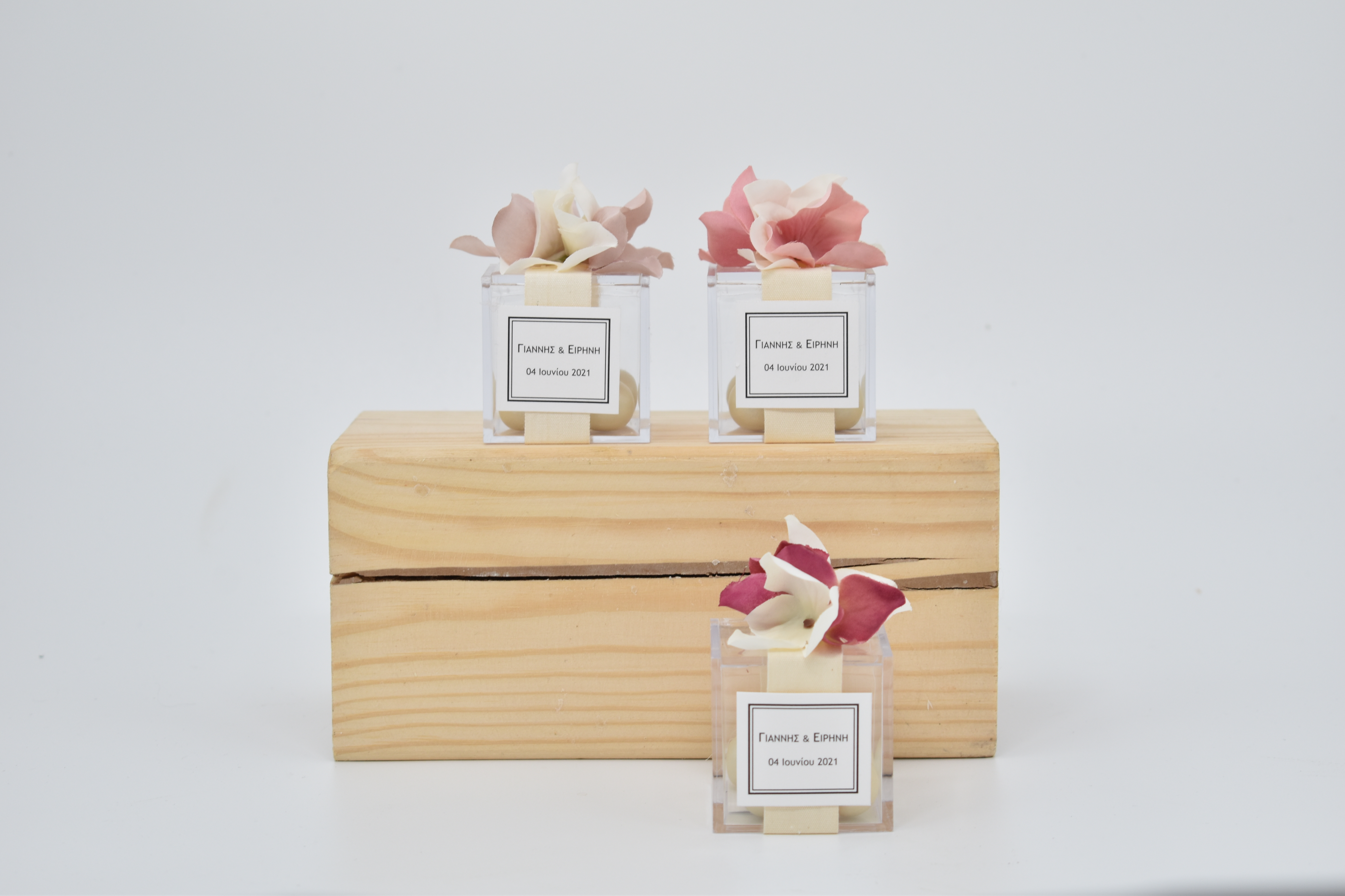 ATHENA CREATIONS -  Μπομπονιέρα Γάμου Plexi Glass