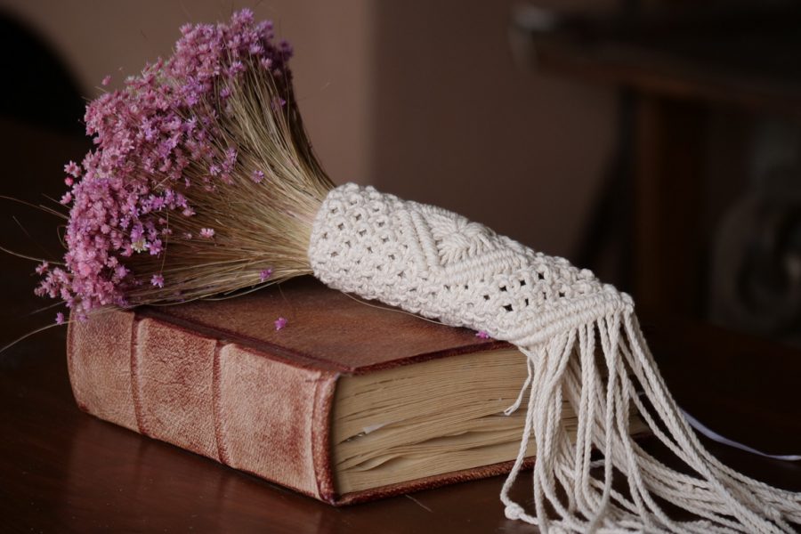 VELISSARIA - Στέφανα γάμου ροζ χρυσό με boho διακόσμηση