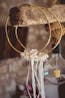VELISSARIA - Στέφανα γάμου ελιάς επιχρυσωμένα με διακόσμηση από μεταξωτά λουλούδια