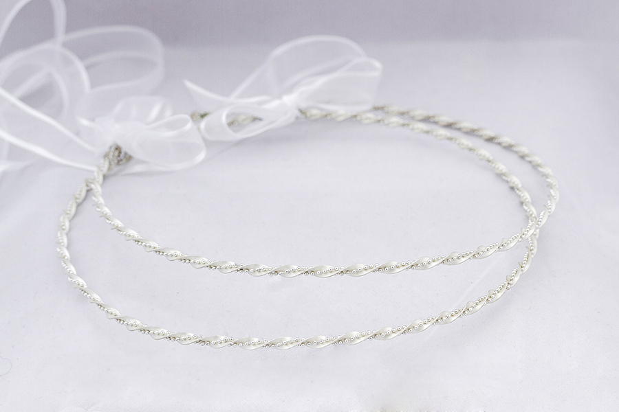  - Χειροποίητα Ασημένια Στέφανα Γάμου 925° Α-565