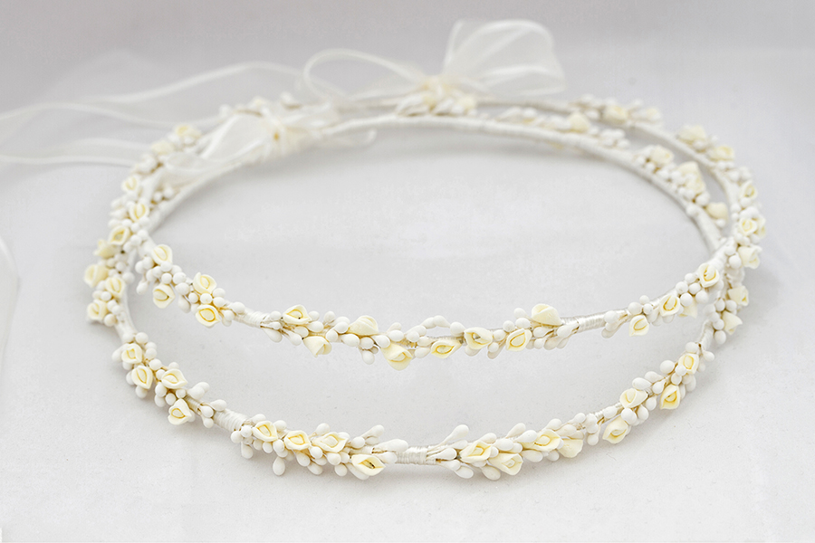  - Χειροποίητα Πορσελάνινα Στέφανα Γάμου Σ-546