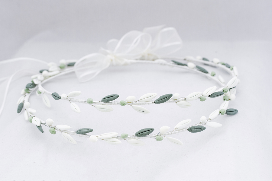 Χειροποίητα Πορσελάνινα Στέφανα Γάμου Σ-547