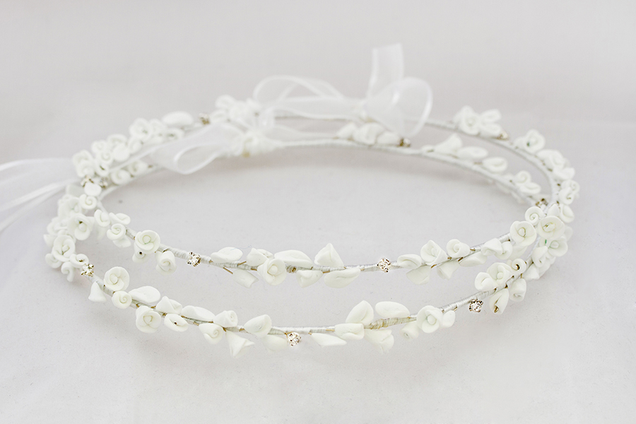 ATHENA CREATIONS - Χειροποίητα Πορσελάνινα Στέφανα Γάμου Σ-550