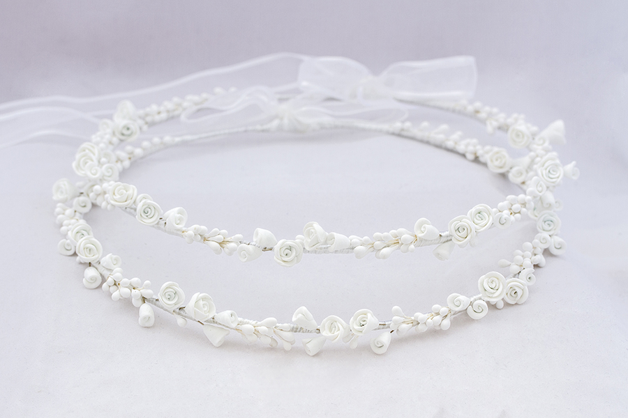 Χειροποίητα Πορσελάνινα Στέφανα Γάμου Σ-552