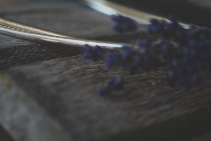 VELISSARIA - Στέφανα με διπλή επάργυρη-επίχρυση βέργα και λεβάντα