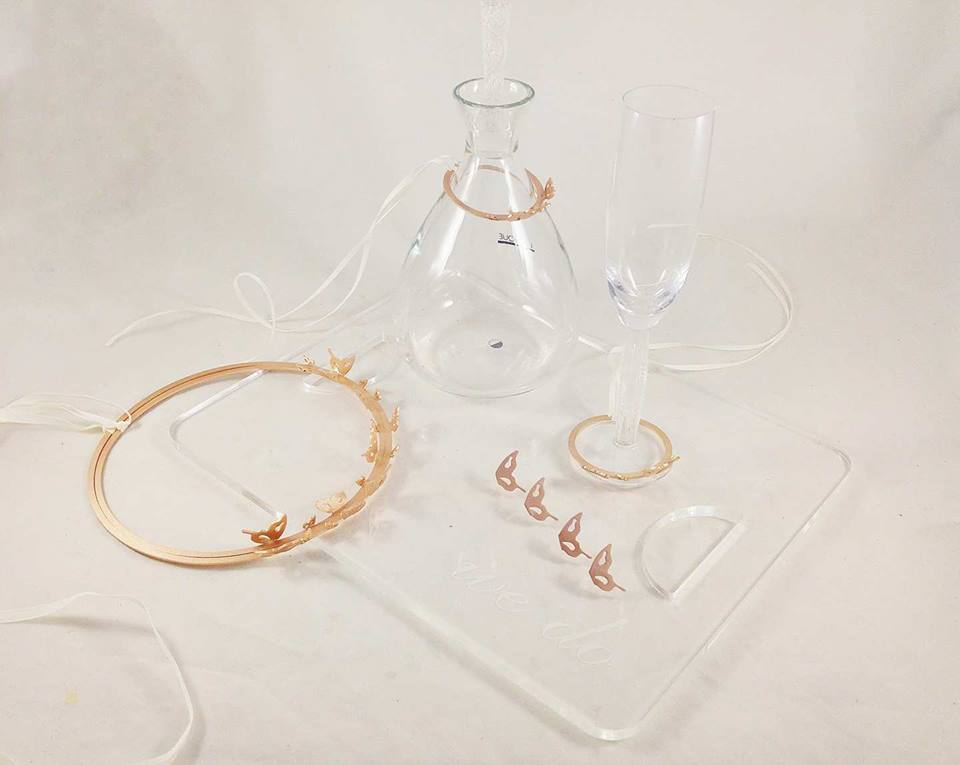 Σετ Γάμου “3D Butterflies”