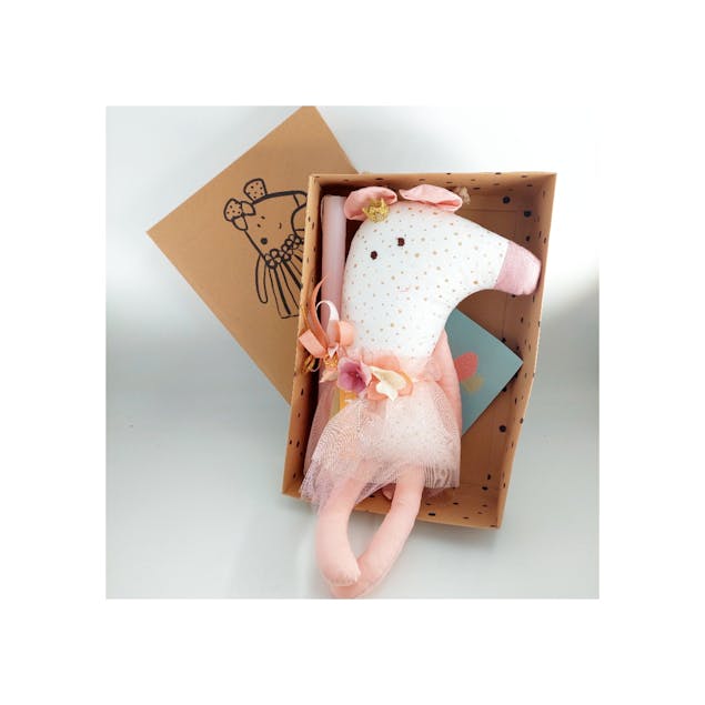  - Λαμπάδα soft toy Ποντικίνα pink