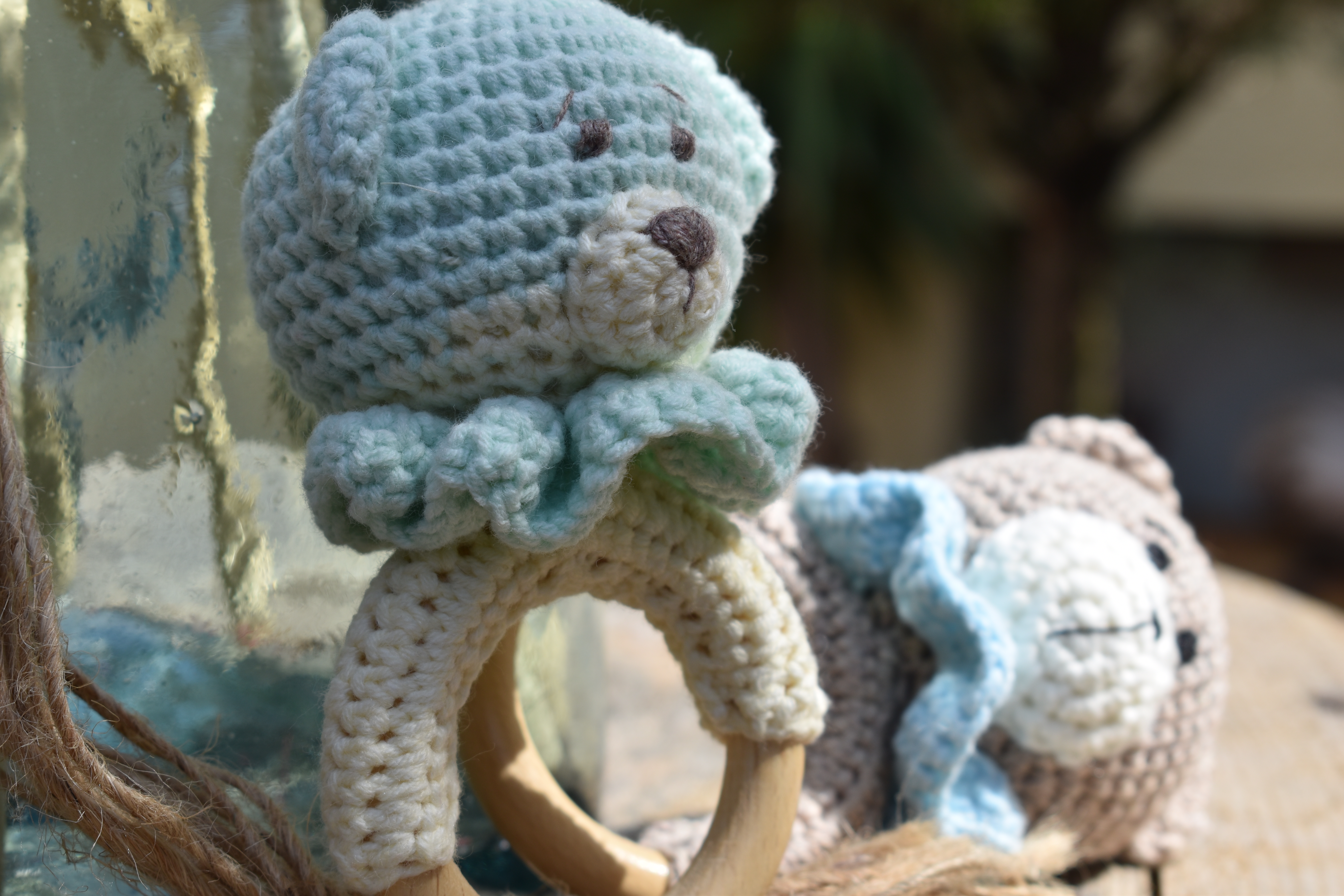 ATHENA CREATIONS - Χειροποίητο Πλεκτό Baby Rattle