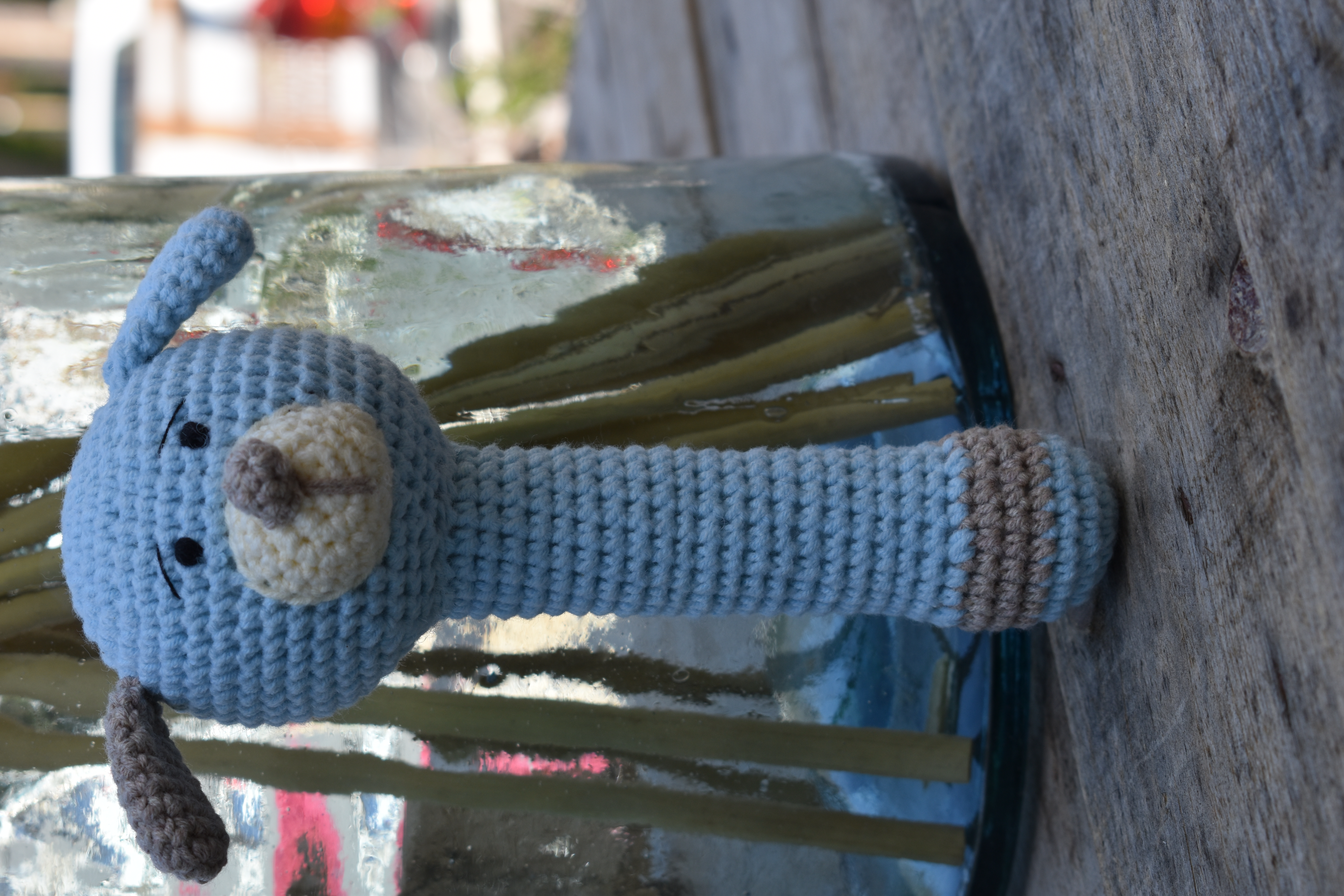 ATHENA CREATIONS - Χειροποίητο Πλεκτό Tόμ Rattles Blue 