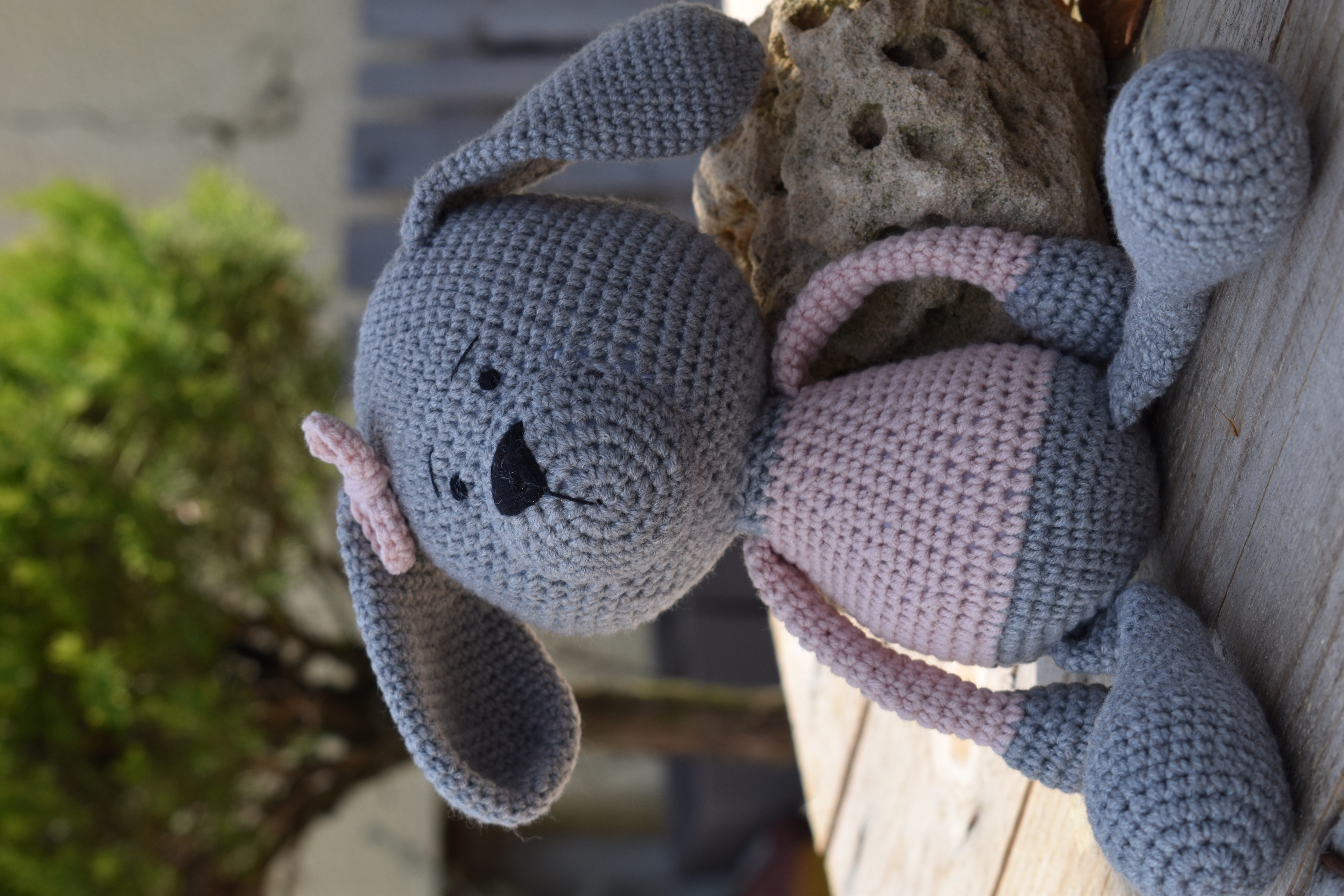 Χειροποίητο Πλεκτό Μάριαν Knitted Teddy 