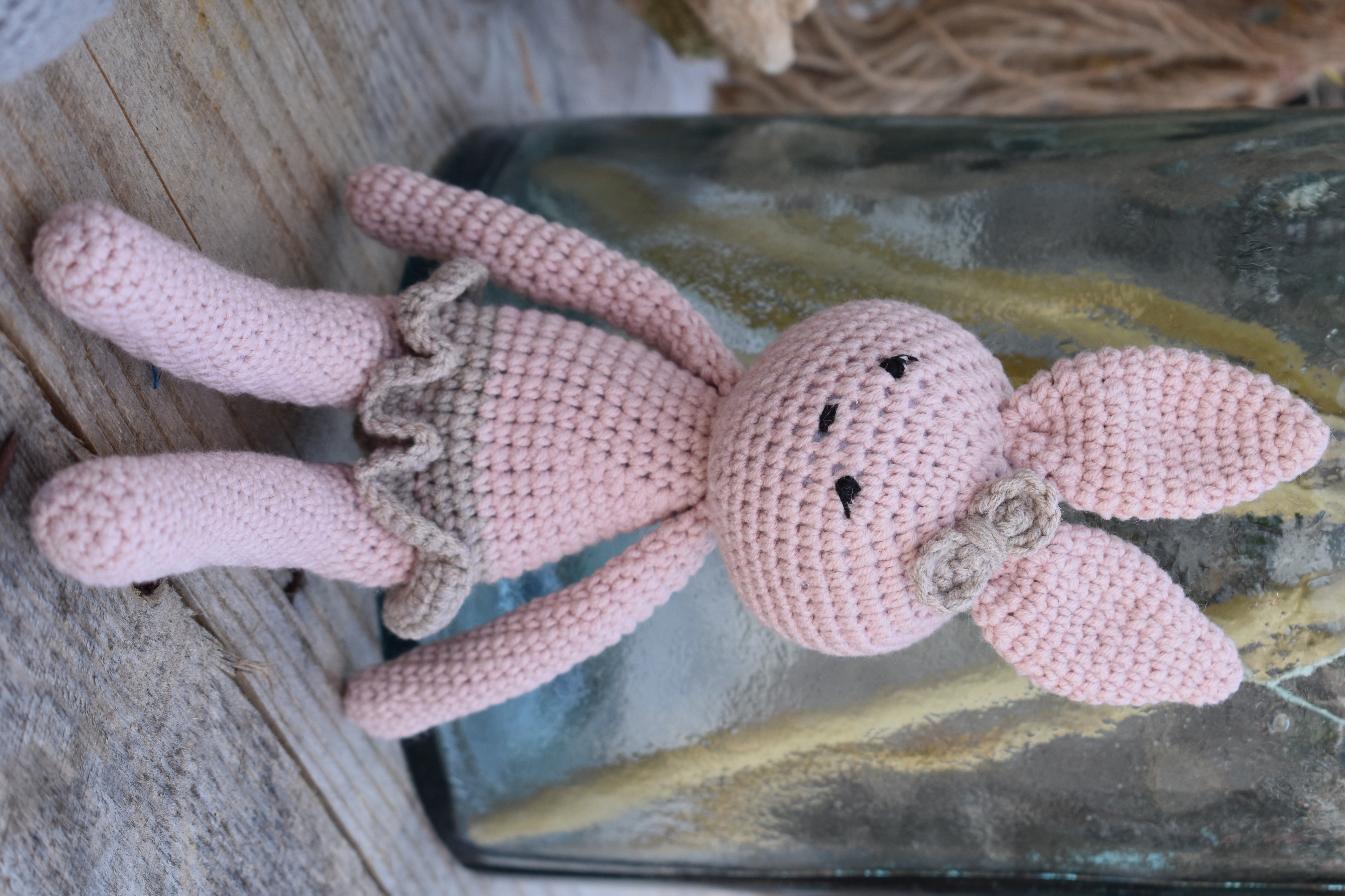 ATHENA CREATIONS - Χειροποίητο Πλεκτό Knitted Bunny 