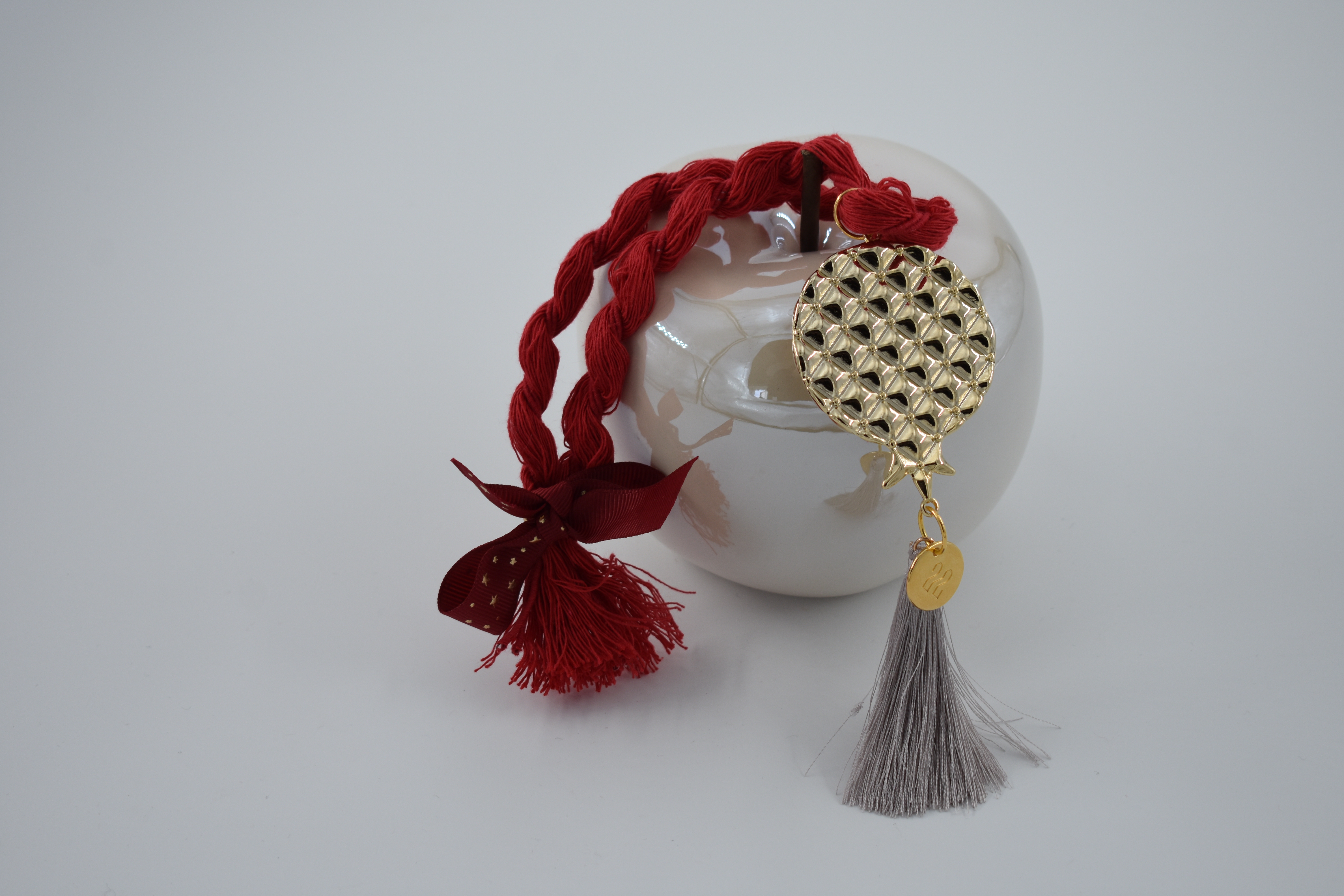 ATHENA CREATIONS - Κόκκινο Κρεμαστό Γούρι Ρόδι 