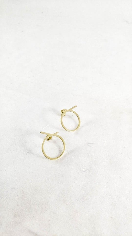 LAKALUKA - Σκουλαρίκια “Mini Knot” Skinny Earrings