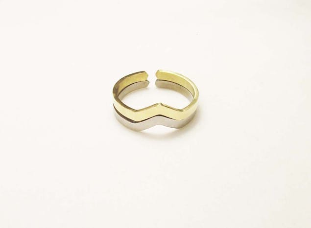 LALALUKA - Δαχτυλίδια “Chevron” Thin Ring
