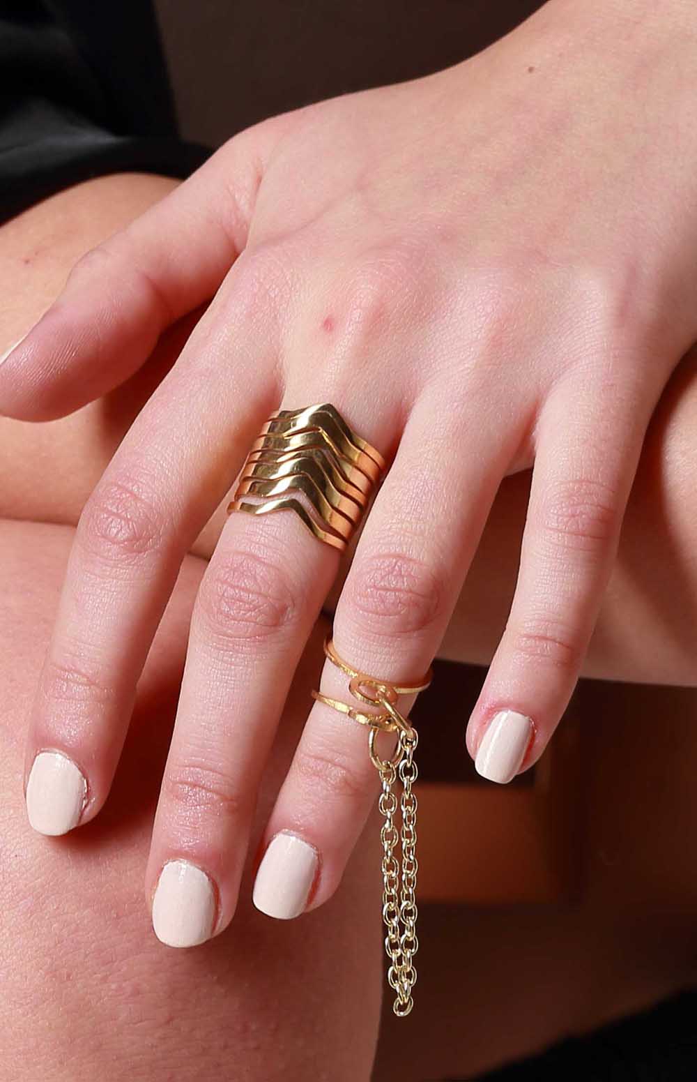 LAKALUKA - Δαχτυλίδια “Chevron” Thin Ring