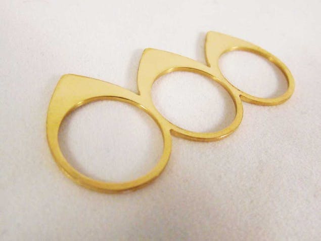LALALUKA - Δαχτυλίδια “3 Peaks” Triple Finger Ring