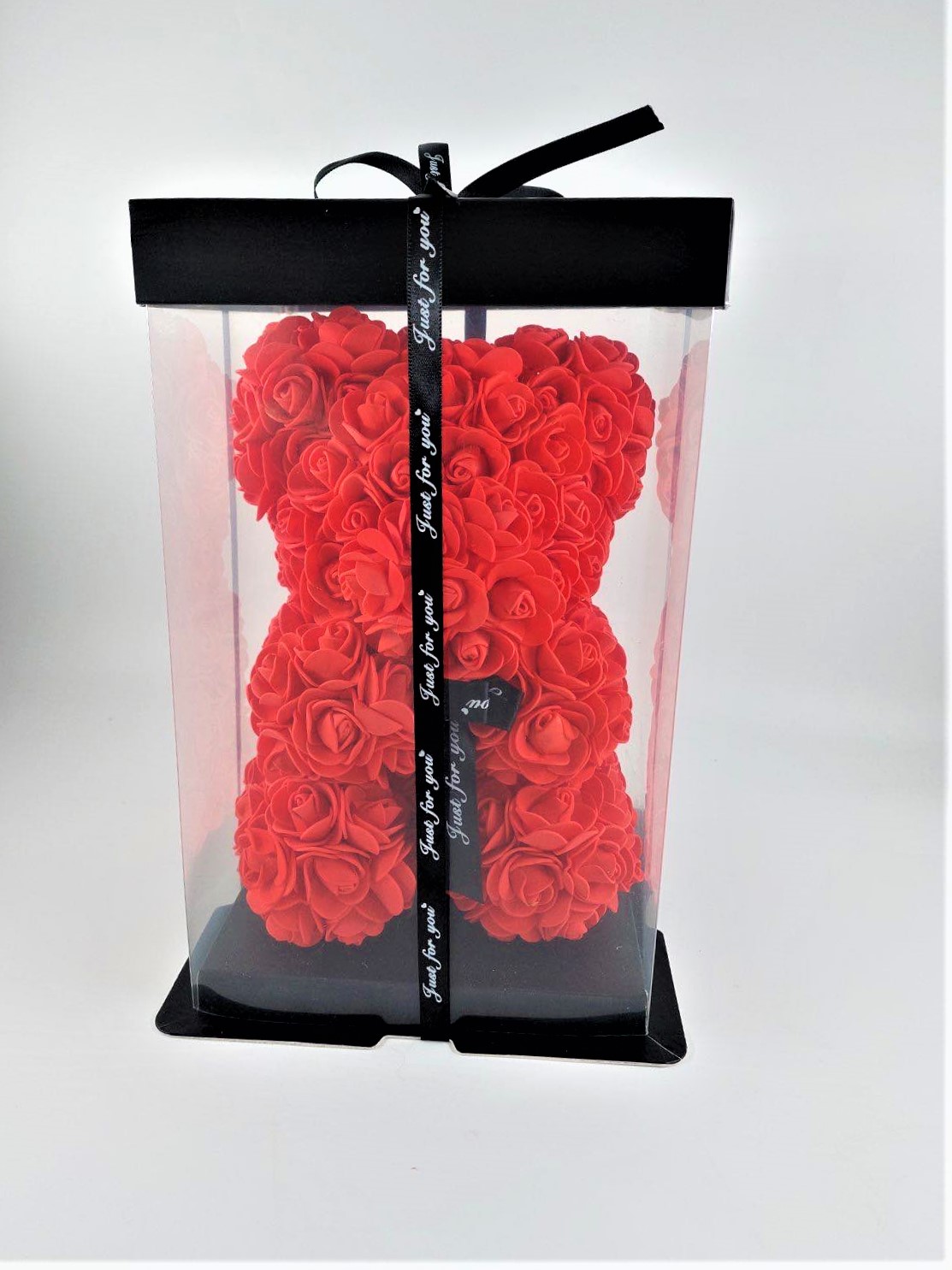 ATHENA CREATIONS - Αρκουδάκι από Κόκκινα Τριαντάφυλλα