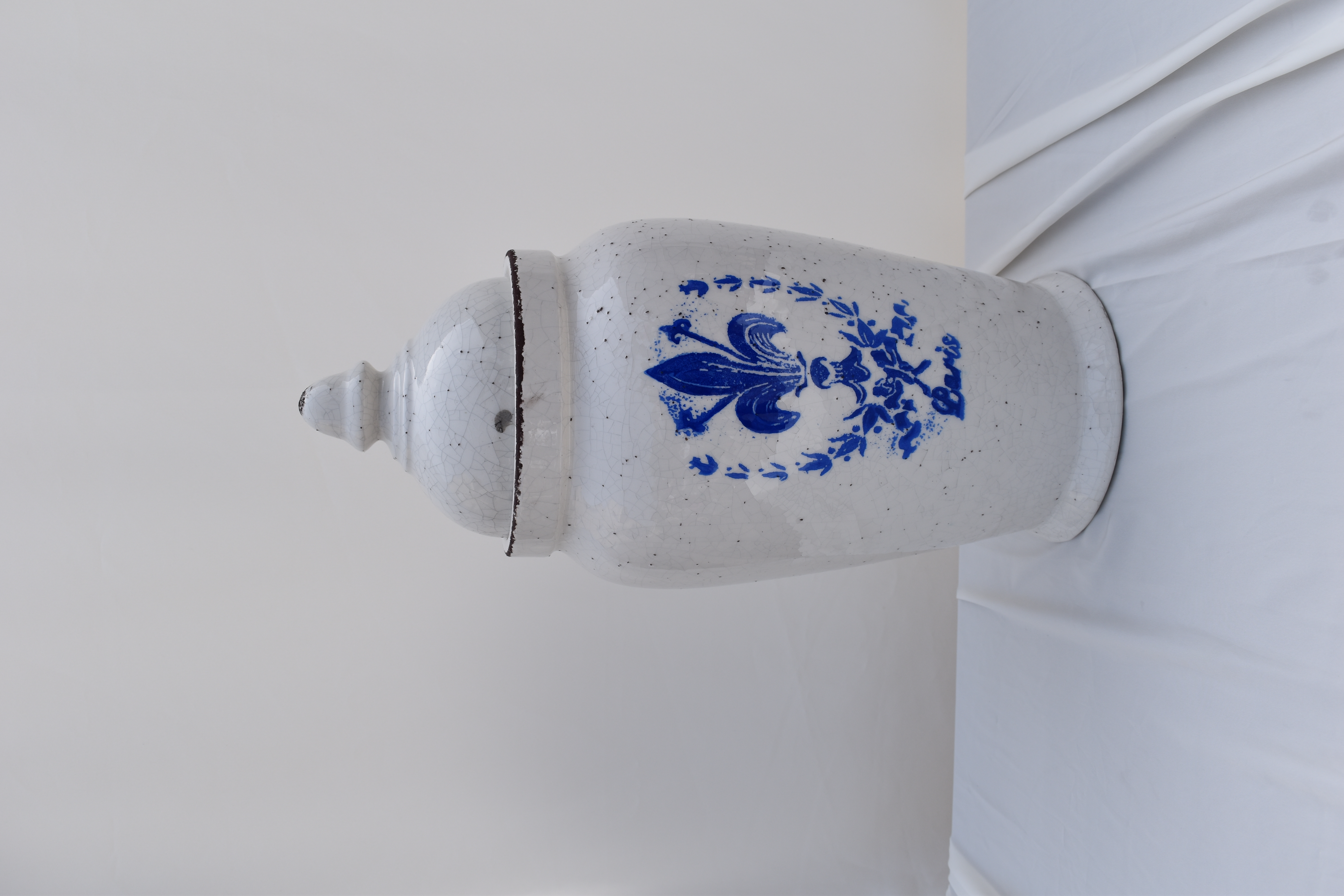 Bάζο Κεραμικό Γαλάζιο Μοτίβο