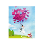 Ευχετήρια Κάρτα Γάμου Balloon Hearts