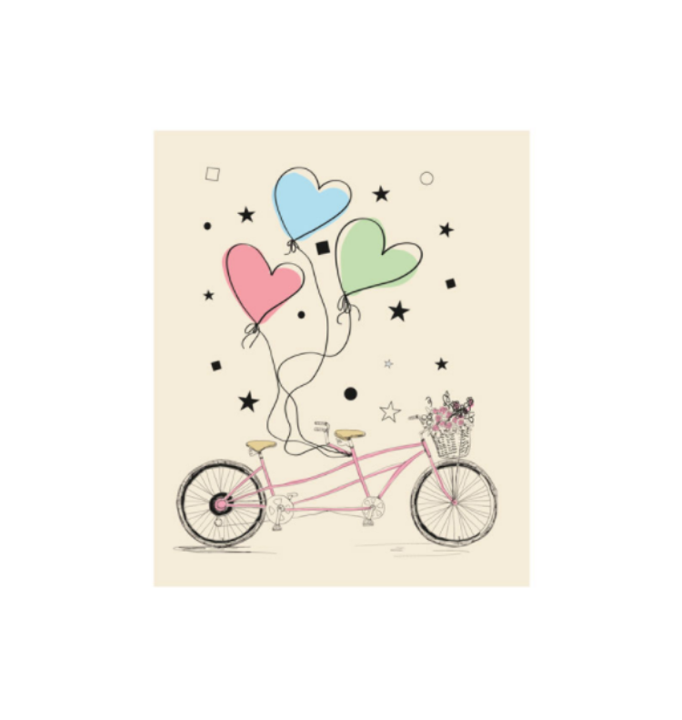 ATHENA CREATIONS - Ευχετήρια Κάρτα Χωρίς Μήνυμα Bike